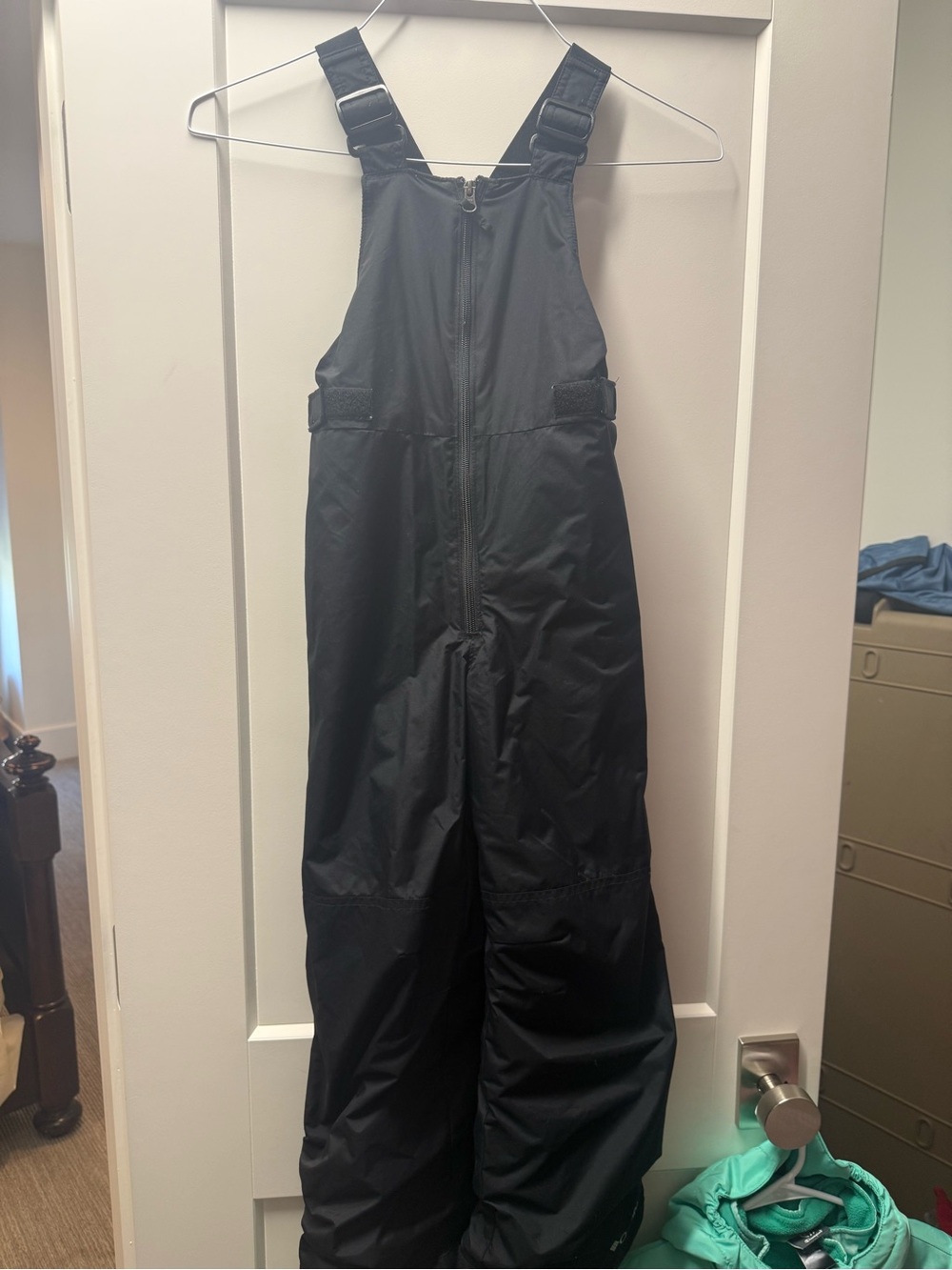 Kids Black Snow Bib Overalls - Columbia